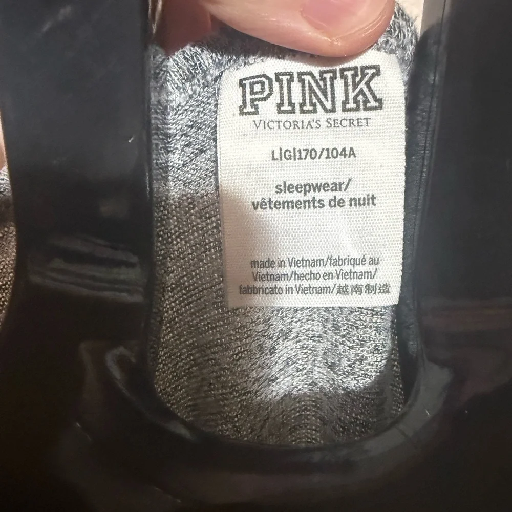 PINK Victoria's Secret Gray Long Sleeve‎ with Gold Details